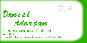 daniel adorjan business card