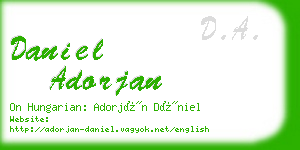 daniel adorjan business card